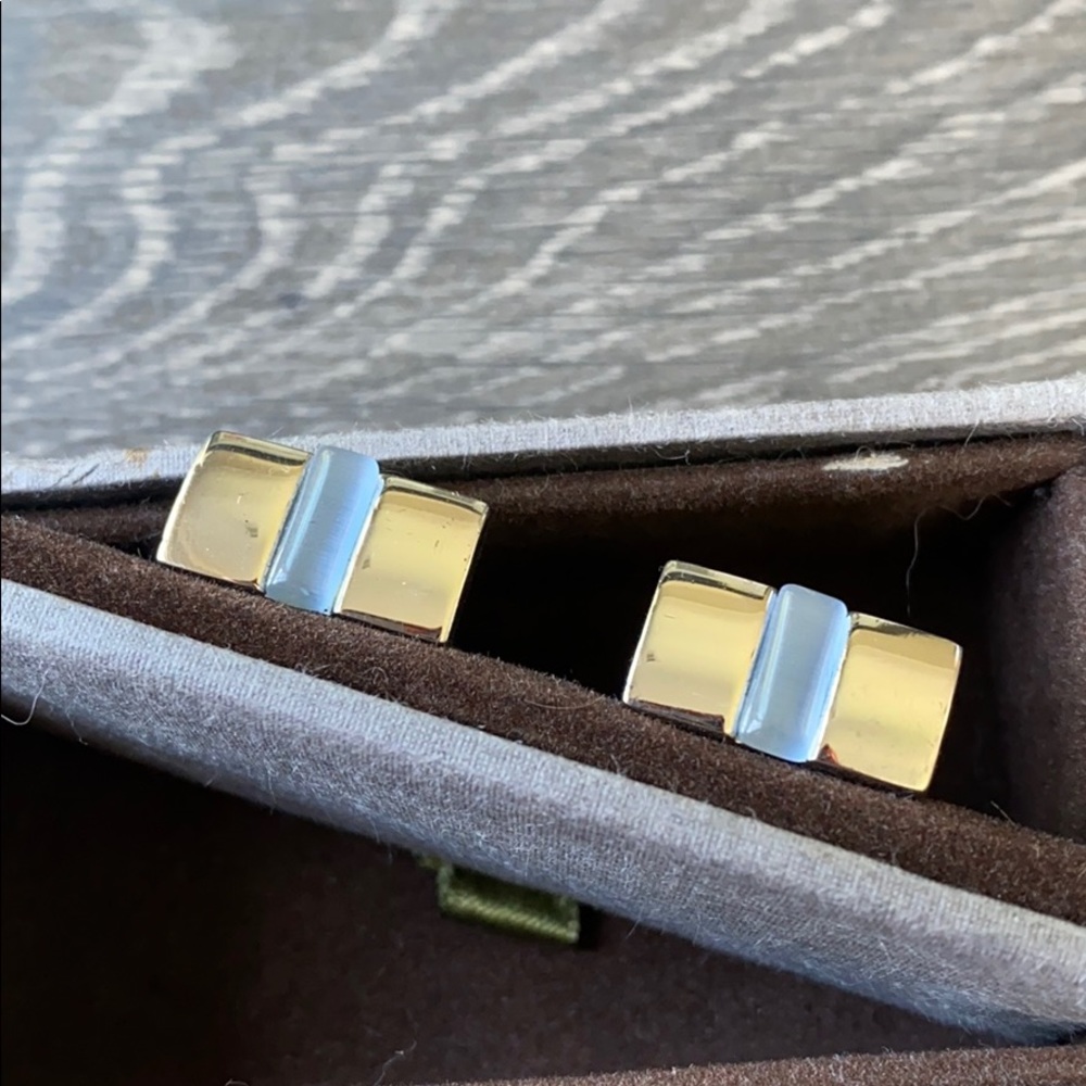 Joseph Abboud vintage silver cuff links w/ box